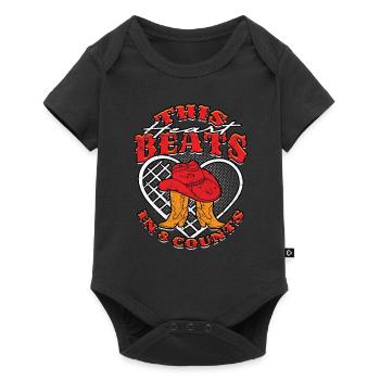Line Dance This Heart Beats In 8 Counts - Baby Premium short-sleeve bodysuit - black - Front