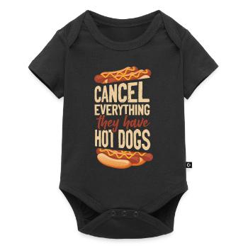 Hot Dog Adult Cancel Everything - Baby Premium short-sleeve bodysuit - black - Front