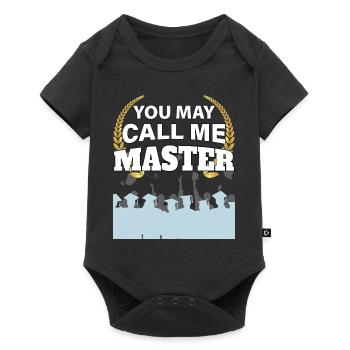 You can call me Master's Degree Design - Baby Premium short-sleeve bodysuit - black - Front