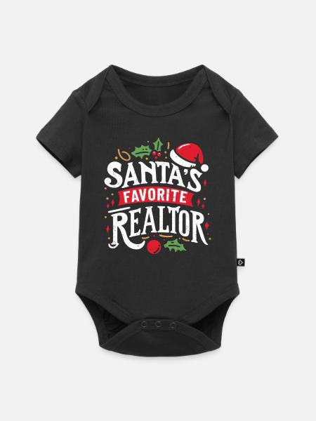 Immobilienmakler - Baby Premium Kurzarmbody - Schwarz