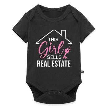 Realtor - Baby Premium short-sleeve bodysuit - black - Front