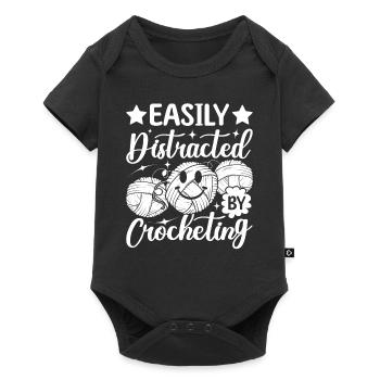 Crochet - Facilement distrait par le crochet - Body à manches courtes Premium Bébé - noir - Devant