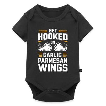 Chicken Wings Wing Hot Cooked Chicken Fast Food - Baby Premium short-sleeve bodysuit - black - Front