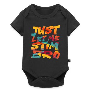 Sensibilisation à l’autisme April Just Let Me Stim Bro Kid - Body à manches courtes Premium Bébé - noir - Devant