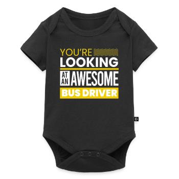 funny bus driver school bus driver saying gift - Baby Premium short-sleeve bodysuit - black - Front