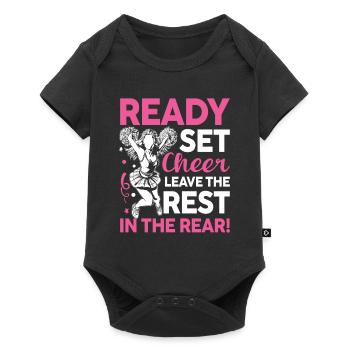 Ready Set Cheer Leave The Rest In The Rear - Baby Premium Kurzarmbody - Schwarz - Vorne