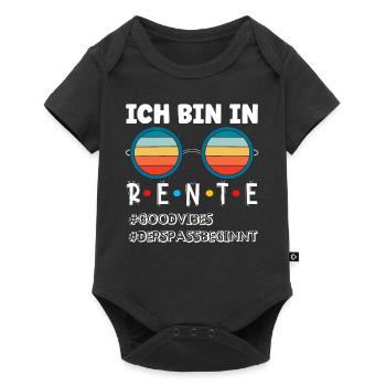 Retirement - the fun begins - Baby Premium short-sleeve bodysuit - black - Front