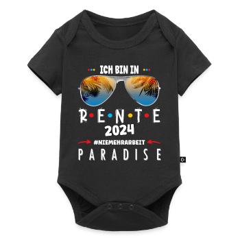 Pension 2024 - never more work - Baby Premium short-sleeve bodysuit - black - Front