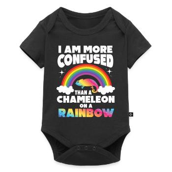 I'm more confused than a chameleon - Baby Premium short-sleeve bodysuit - black - Front