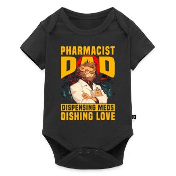 Pharmacist Dad dispensing meds dishing love - Baby Premium short-sleeve bodysuit - black - Front