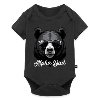 Alpha Dad Funny Dad Perfect Style - Baby Premium short-sleeve bodysuit - black - Front