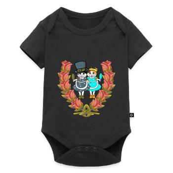 Cats Girl Beautiful Beauty Princess Child - Baby Premium short-sleeve bodysuit - black - Front
