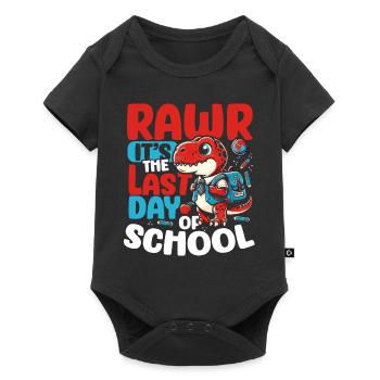 RAWR - Last day of school - cooles Schul Ende - Baby Premium short-sleeve bodysuit - black - Front