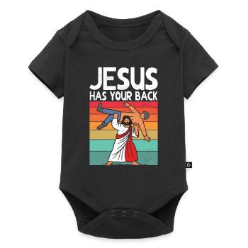 Kawaii Chibi Anime Girl Anime Merch Japanese - Baby Premium short-sleeve bodysuit - black - Front