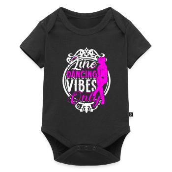 Danse en ligne - Body à manches courtes Premium Bébé - noir - Devant