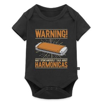 May Spontaneously Talk About Harmonicas Mouth - Baby Premium short-sleeve bodysuit - black - Front