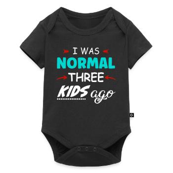 I was normal 3 kids ago - Baby Premium short-sleeve bodysuit - black - Front
