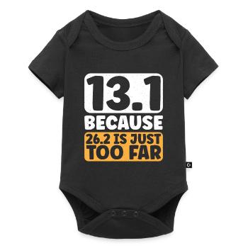 Semi-marathon 13, coureur de marathon de 1 mile - Body à manches courtes Premium Bébé - noir - Devant