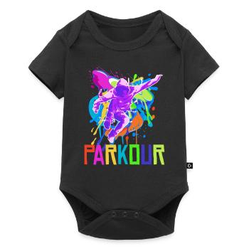 Parkour, Freerunning, Street Workout, Acrobatique - Body à manches courtes Premium Bébé - noir - Devant
