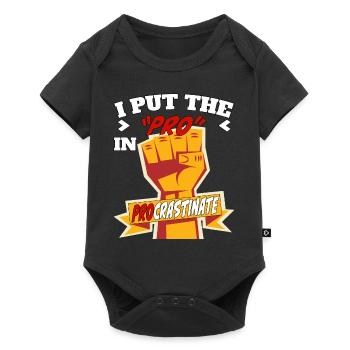 I Put the Pro in Procrastinate - Baby Premium short-sleeve bodysuit - black - Front