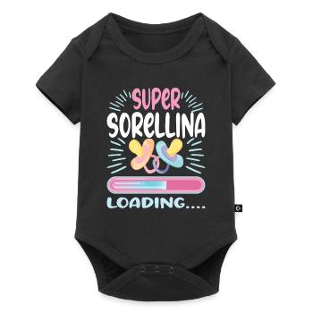 Futura Sorellina 2024 Chargement - Body à manches courtes Premium Bébé - noir - Devant