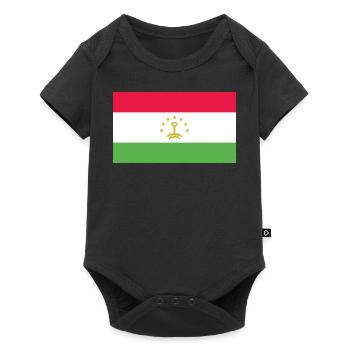 Tajikistan Flag - Baby Premium short-sleeve bodysuit - black - Front
