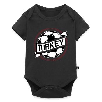 Turquie Cadeau Turquie Football Europe Turquie - Body à manches courtes Premium Bébé - noir - Devant
