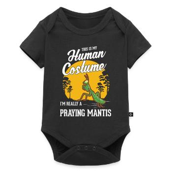 Costume de mante religieuse mante mante mante mante - Body à manches courtes Premium Bébé - noir - Devant