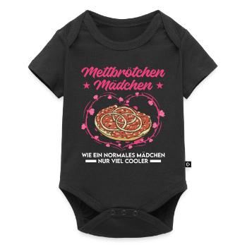 Mettbrötchen Mädchen Mett Hackepeter - Baby Premium short-sleeve bodysuit - black - Front