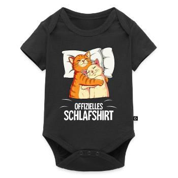 Chemise de sommeil officielle Chat - Body à manches courtes Premium Bébé - noir - Devant