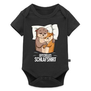 Official Otter Sleep Shirt - Baby Premium short-sleeve bodysuit - black - Front