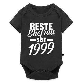 Valentine's Day Best Wife Since 1999 - Baby Premium short-sleeve bodysuit - black - Front