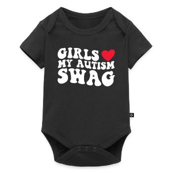 Journée de sensibilisation à l’autisme : Cadeau pour autistes - Body à manches courtes Premium Bébé - noir - Devant