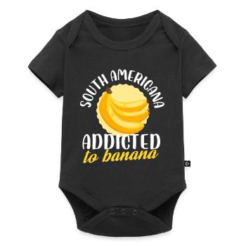L’Amérique du Sud accro à la banane confiserie - Body à manches courtes Premium Bébé - noir - Devant