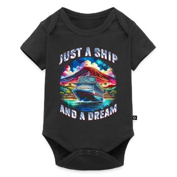 Les croisiéristes de croisière juste un navire et un rêve - Body à manches courtes Premium Bébé - noir - Devant