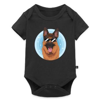 Cadeau Berger Allemand Chien Berger Allemand Cadeau Chien Berger Allemand - Body à manches courtes Premium Bébé - noir - Devant