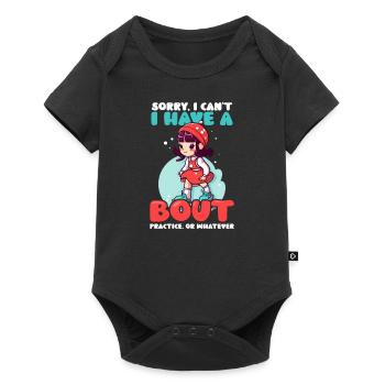 Roller Derby Avoir Combat, Pratiquer Quoi que ce soit - Body à manches courtes Premium Bébé - noir - Devant