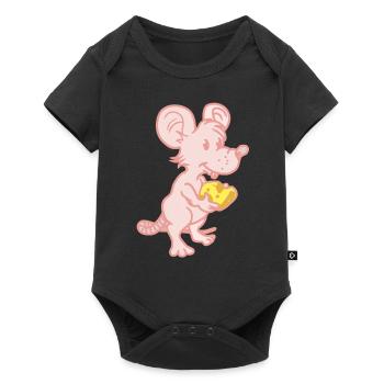 Mouse - Baby Premium short-sleeve bodysuit - black - Front