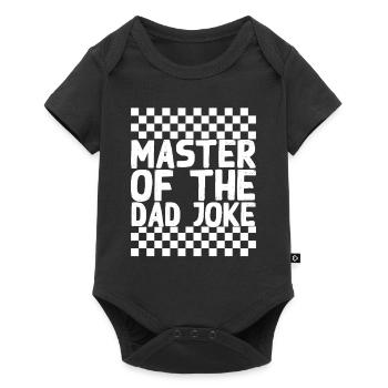 Blagues Maître Drôle Papa Style Parfait - Body à manches courtes Premium Bébé - noir - Devant