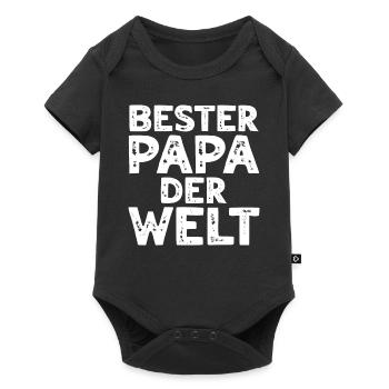 Meilleur papa du monde - Idées pour la fête des pères Papa Vaterta - Body à manches courtes Premium Bébé - noir - Devant