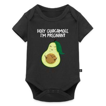 Avocado Guacamole Vegan Geschenk - Baby Premium Kurzarmbody - Schwarz - Vorne