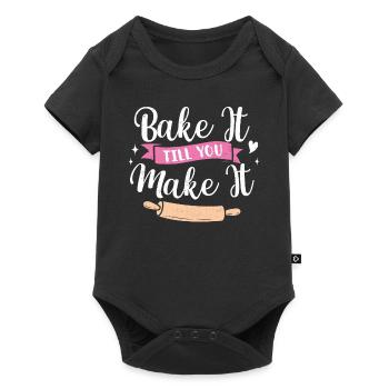 Baker - Baby Premium short-sleeve bodysuit - black - Front