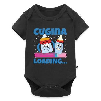 Become a cousin in 2024 - Baby Premium short-sleeve bodysuit - black - Front
