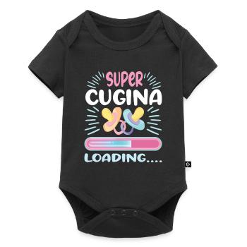 geschenk schwangersCousine werden Cousine 2024 - Baby Premium Kurzarmbody - Schwarz - Vorne