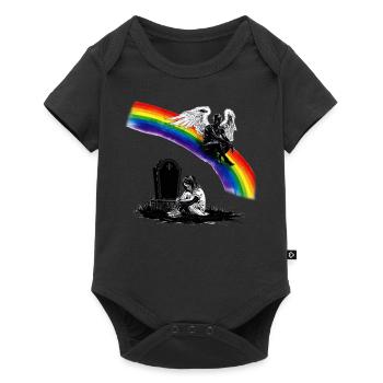 Daughter Dad Mourning Angel - Baby Premium short-sleeve bodysuit - black - Front