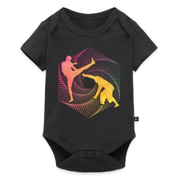 Capoeira - Body à manches courtes Premium Bébé - noir - Devant