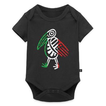 Symbole aztèque Maya mexicain Drapeau mexicain Bec-en-sabot - Body à manches courtes Premium Bébé - noir - Devant