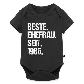 Valentinstag Beste Ehefrau Seit 1986 - Baby Premium Kurzarmbody - Schwarz - Vorne