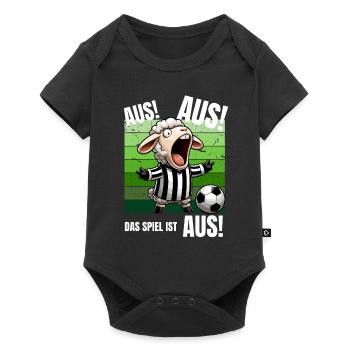 Football Joueur De Football Arbitre Terrain De Football Drôle - Body à manches courtes Premium Bébé - noir - Devant