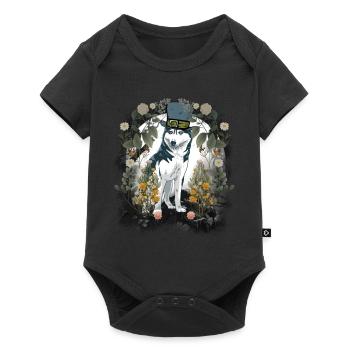 Wehrwolf Wolf Wolves Halloween Medieval Dog - Baby Premium short-sleeve bodysuit - black - Front